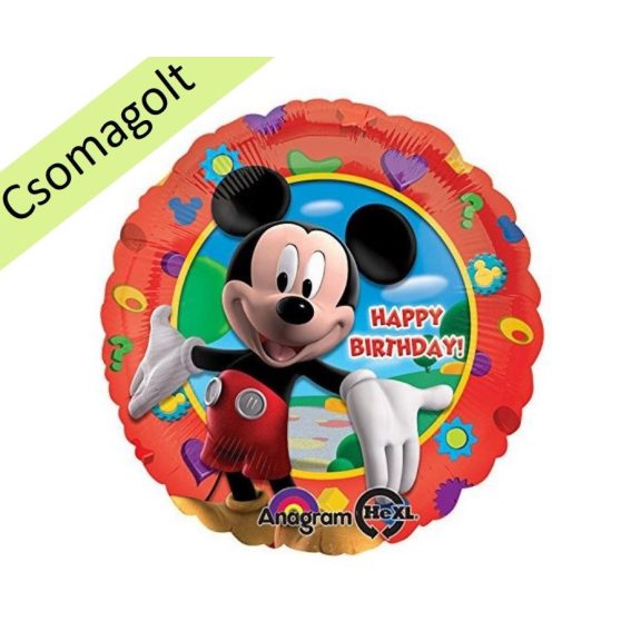 FÓLIA LUFI, GÖMB, HAPPY BIRTHDAY MICKEY