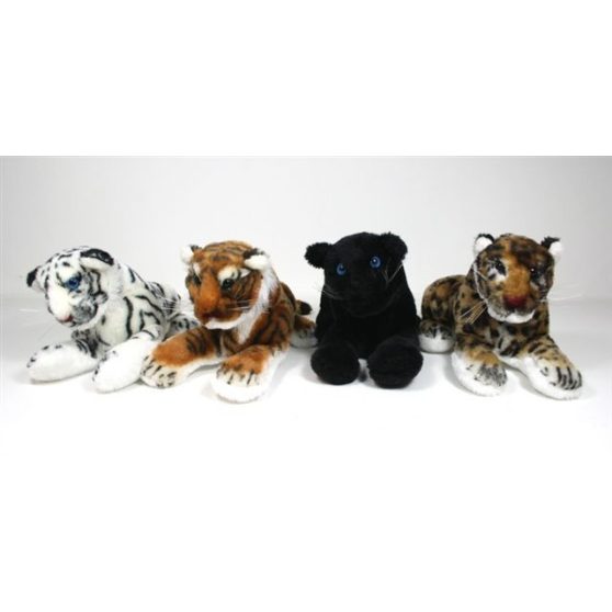 PLÜSS TIGRIS, LEOPÁRD, PÁRDUC, 25cm