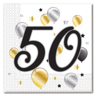 PARTI SZALVÉTA, 50 ÉVSZÁMOS ARANY-EZÜST-FEKETE LUFS