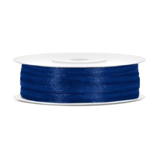 SÖTÉTKÉK SZATÉN SZALAG, 3 mm