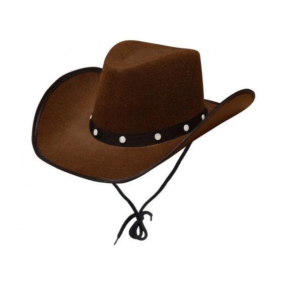 BARNA SZEGECSELT COWBOY KALAP