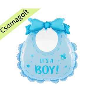 KÉK ELŐKE FÓLIA LUFI ITS A BOY FELIRATTAL