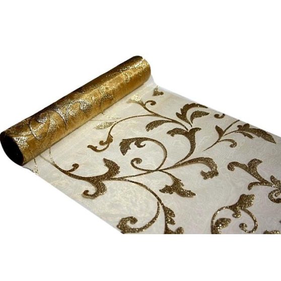 ARANY GLITTER FUTÓS ORGANZA