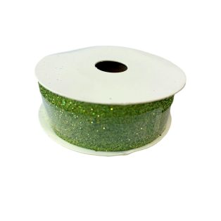 ZÖLD CSILLÁMOS SZALAG, 25 MM