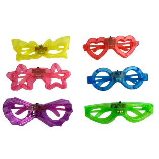 LEDES VILÁGÍTÓ PARTI SZEMÜVEG, 6 FÉLE