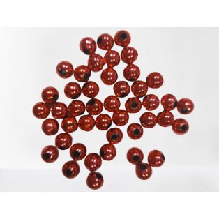 METÁL PIROS FŰZHETŐ GYÖNGY, KB.300 DB/ 6 MM