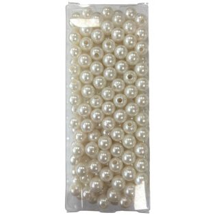 TÖRT FEHÉR FŰZHETŐ GYÖNGY, kb. 300 db/ 6mm