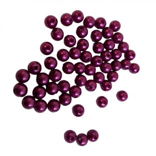 SÖTÉTLILA FŰZHETŐ GYÖNGY, KB.300 DB/ 6 MM