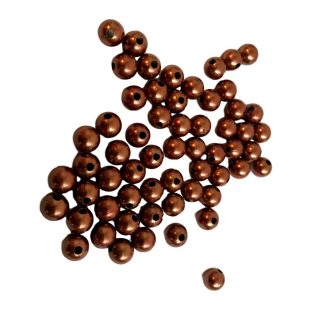 BRONZ FŰZHETŐ GYÖNGY, KB.300 DB/ 6 MM