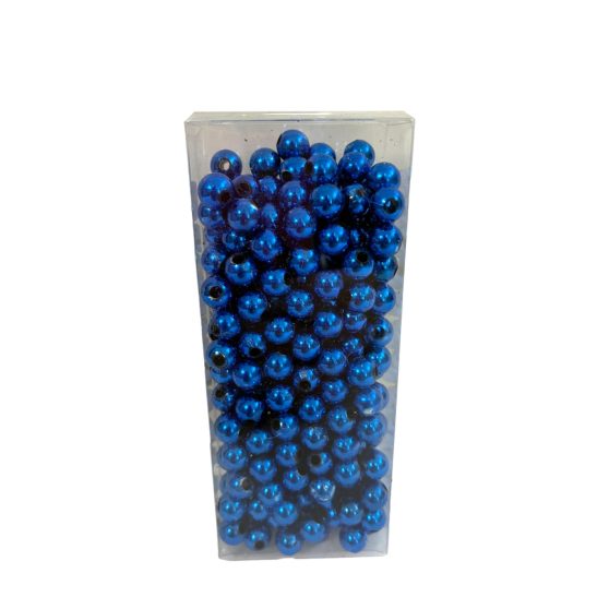 METÁL KIRÁLYKÉK FŰZHETŐ GYÖNGY