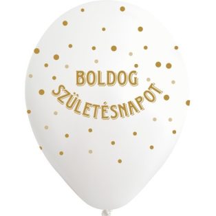 GUMI LUFI SZÜLETÉSNAPRA, FEHÉR ARANY KONFETTIS