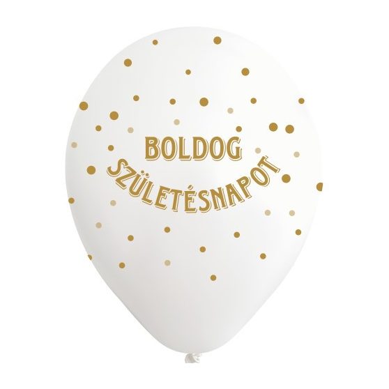 GUMI LUFI SZÜLETÉSNAPRA, FEHÉR ARANY KONFETTIS