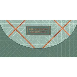 PÉNZES BORÍTÉK BALLAGÁSRA, ZÖLD