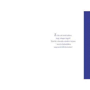 ÜDVÖZLŐLAP BORÍTÉKKAL BALLAGÁSRA, KÉK CSILLAGOS