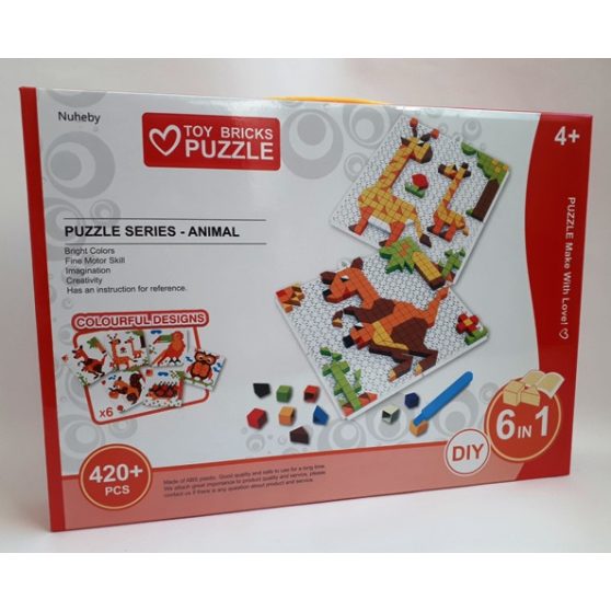 MOZAIK PUZZLE, ÁLLATOS,420 DB-OS