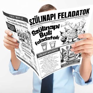 VICCES ÚJSÁG SZÜLETÉSNAPRA, BULI FELADATOK