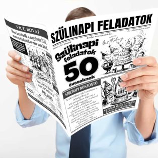 VICCES ÚJSÁG 50. SZÜLETÉSNAPRA, BULI FELADATOK