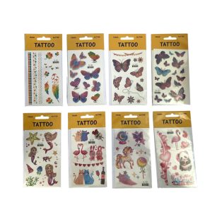 GLITTERES TETOVÁLÁS VEGYES MINTÁKKAL