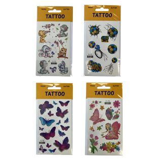 GLITTERES TETOVÁLÁS VEGYES MINTÁKKAL