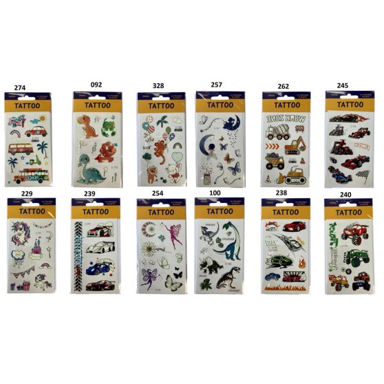 UV FÉNYBEN VILÁGÍTÓ TETOVÁLÁS TÖBBFÉLE MINTÁVAL