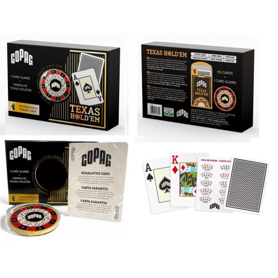 COPAG TEXAS HOLD’EM PLASZTIK PÓKER KÁRTYA DEALERREL