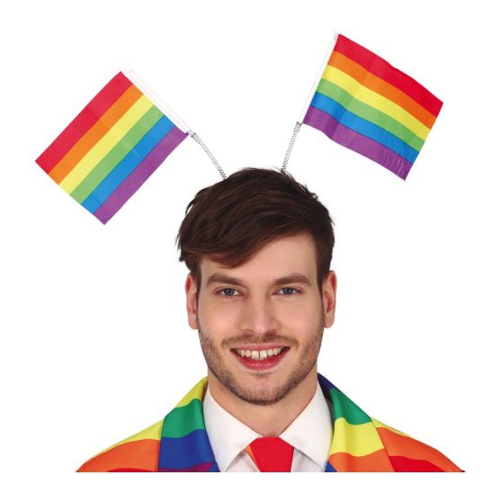 FEJDÍSZ SZIVÁRVÁNY ZÁSZLÓVAL