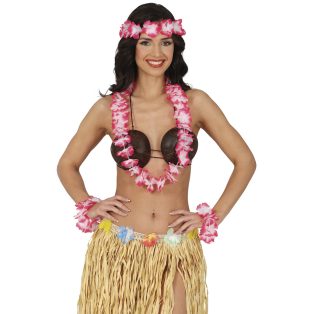 RÓZSASZÍN HAWAII SZETT, 4 RÉSZES