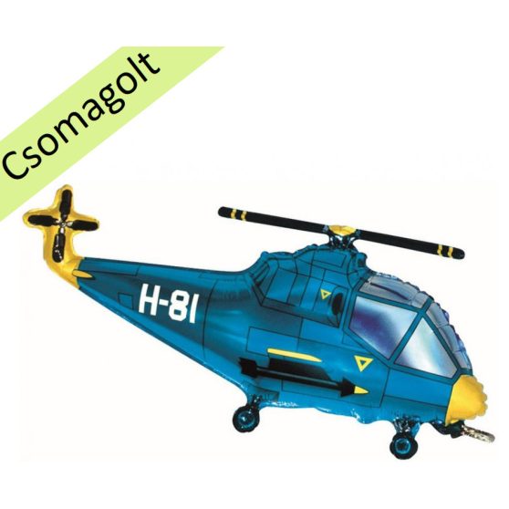 KÉK HELIKOPTER NAGYFORMA FÓLIA LUFI