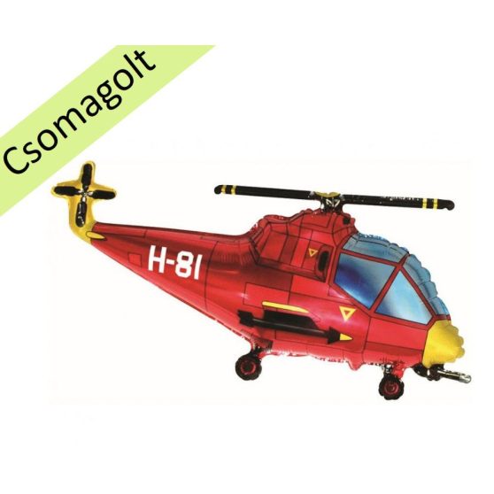 PIROS HELIKOPTER NAGYFORMA FÓLIA LUFI