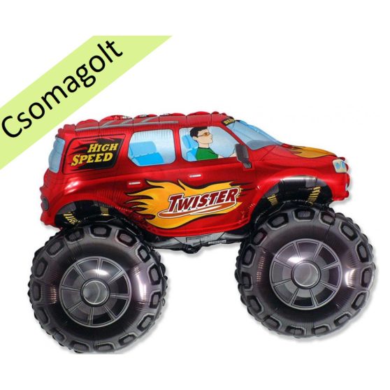 PIROS MONSTER TRUCK NAGYFORMA FÓLIA LUFI