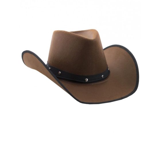 BARNA SZEGECSELT COWBOY KALAP