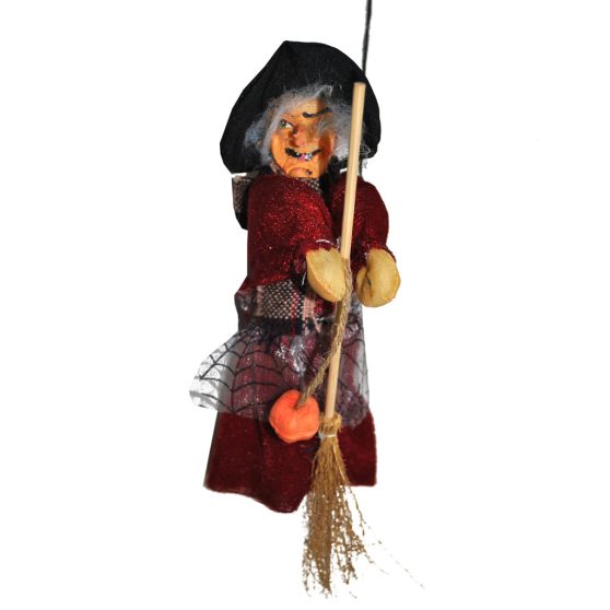 HALLOWEEN BOSZORKÁNY, FÜGGESZTHETŐ, 23 CM