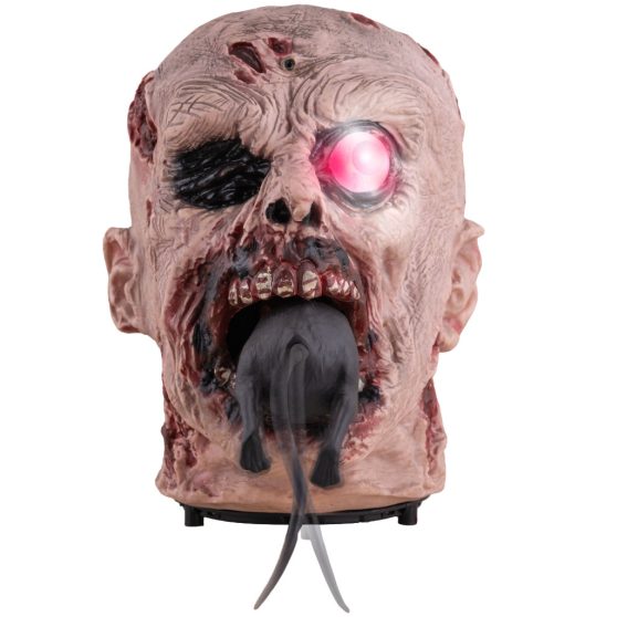PATKÁNY EVŐ ZOMBIFEJ MOZGÁSSAL, FÉNY- ÉS HANGHATÁSSAL