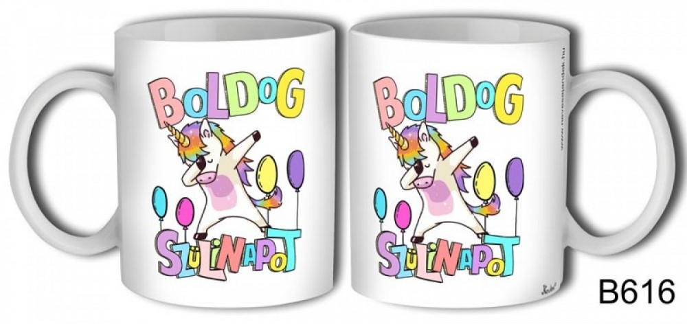 KERÁMIA BÖGRE SZÜLETÉSNAPRA, UNIKORNIS