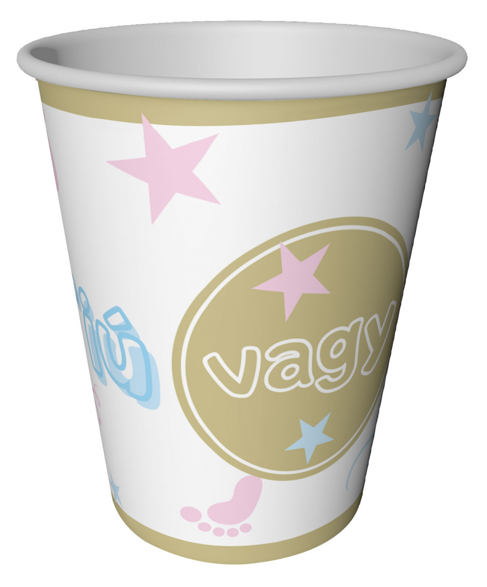 PARTI POHÁR BABASZÜLETÉSRE, FIÚ VAGY LÁNY
