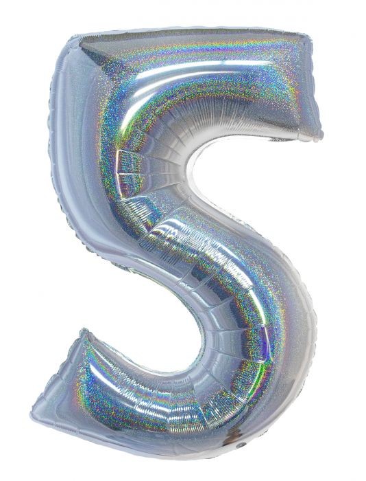 EZÜST HOLOGRAMOS SZÁM FÓLIA LUFI, 5